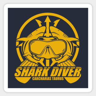 Shark Diver Sticker